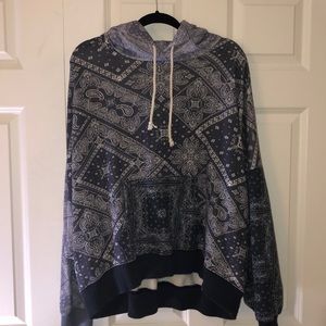 American Eagle paisley hoodie